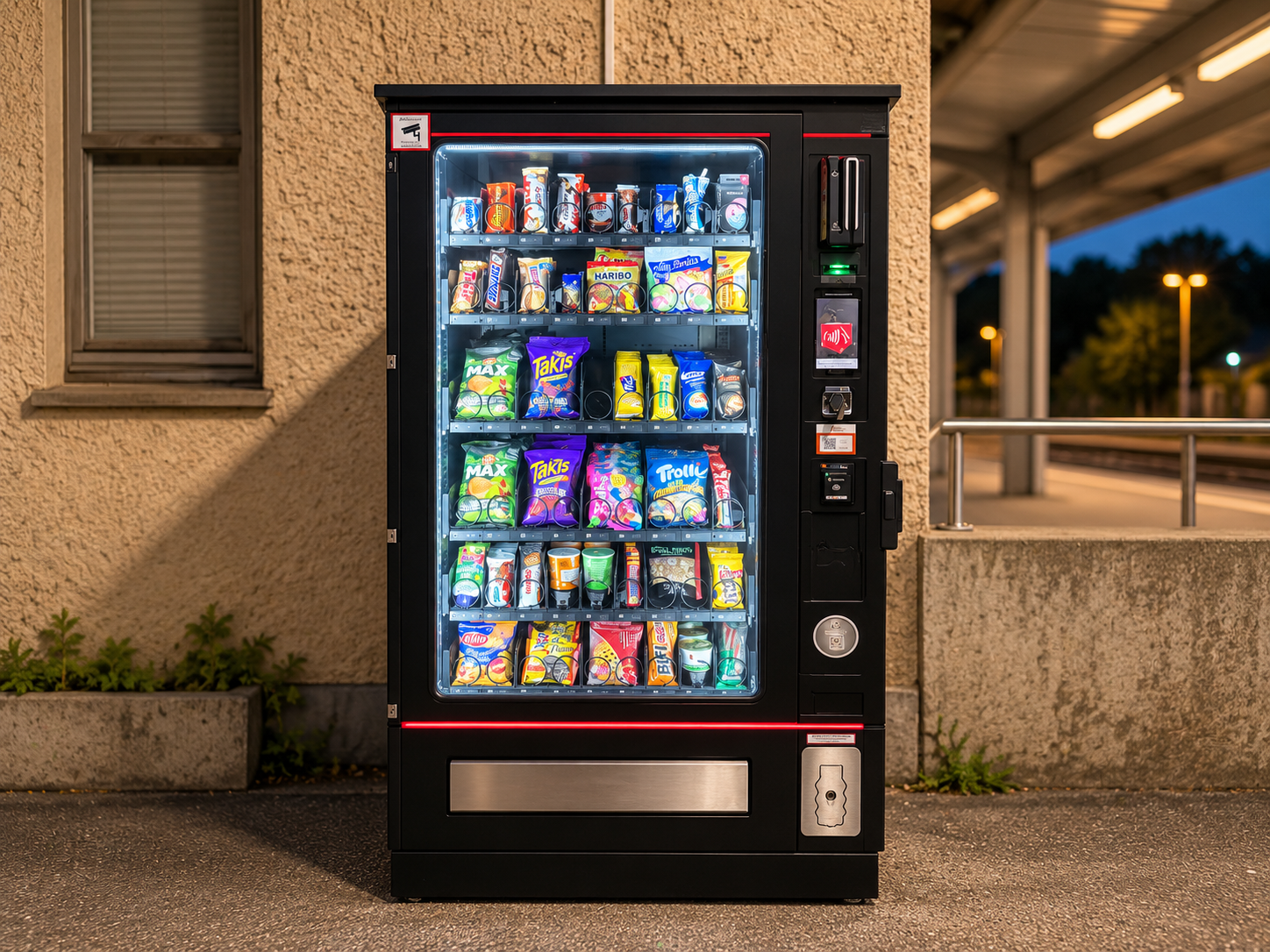 Snackautomat am Bahnhof Geltendorf