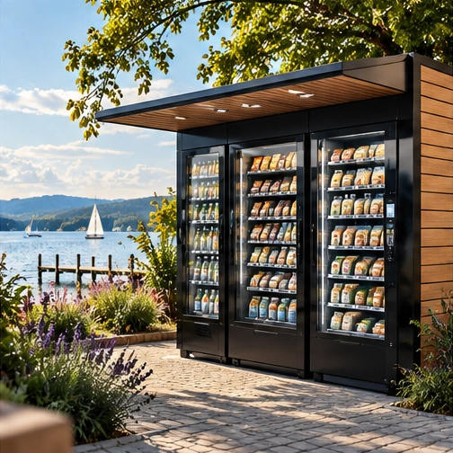 Beispiel einer modernen Outdoor-Automatenstation